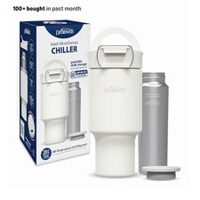 Dr. Brown's Breast Milk Formula Chiller Bottle Leakproof Dishwasher Safe White