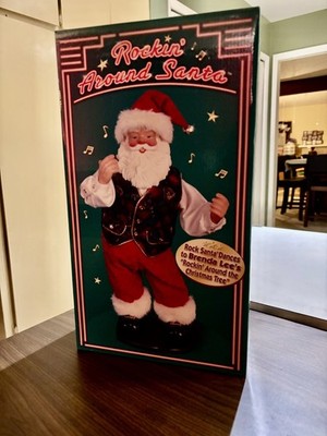 Rockin Around Santa  Animated Dancing Christmas Figure NIB- PICK UP ONLY-NO SHIP