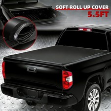 Soft Vinyl Roll-up Tonneau Cover For 07-21 Toyota Tundra 5.5 Ft Bed Soft Vinyl Roll-up Tonneau Cover For 07-21 Toyota Tundra 5.5 Ft Bed
