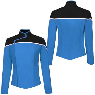 Trek: Lower Decks Cosplay Kostüm Herren Blau Uniform Shirt Comic Party Top Suits