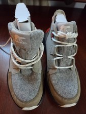 Sorel Women's Kinetic RNEGD Caribou WP Boot, Grey Green/Alpine Tundra, Size 8