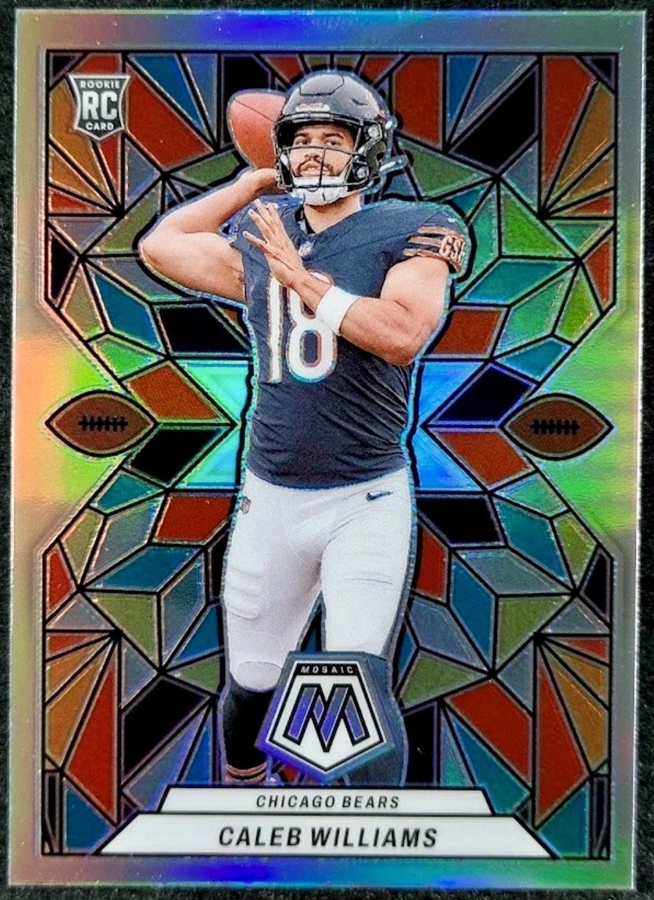 2024 Mosaic Caleb Williams Stained Glass #SG-16 RC Rookie BEARS 🔥🔥🔥