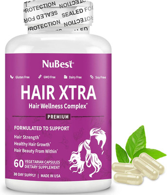 Hair Xtra - Hair Growth Vitamin for Faster Hair Growth | Natural Hair Thickening