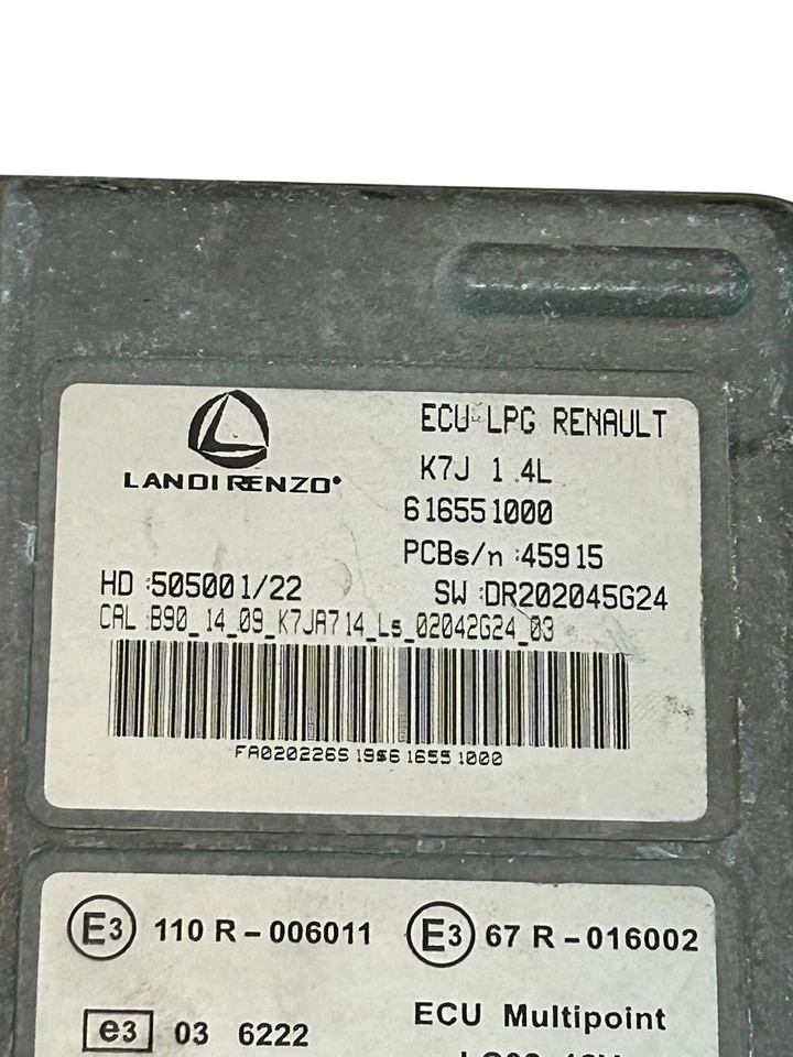 Centralina gpl Dacia Sandero 1400 benzina 2008/2012 616551000 - Immagine 4 di 4