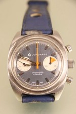 Junghans Olympic Chronograph Kal 688.11 Valjoux 7733 Handaufzug Armbanduhr