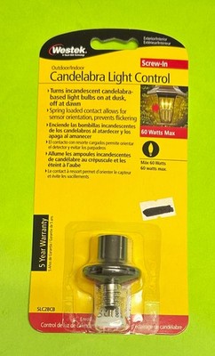 Westek SLC2BCB Black E12 Candle Dusk To Dawn Socket Adapter