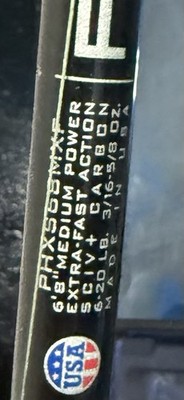 st croix spinning rod physys 6 8 medium fast - great condition