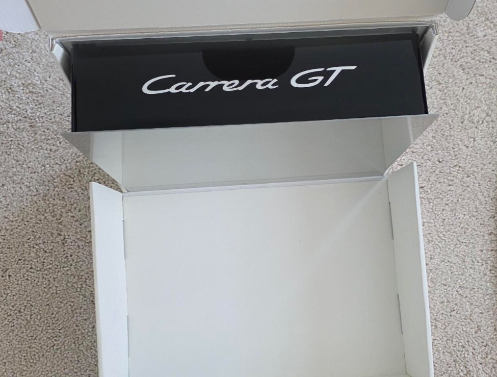 Porsche Carrera GT Prospective Buyer Kit with Scale Model Engine brochure  