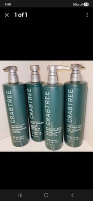 Crabtree & Evelyn Shampoo & Conditioner,lotion and body gel Set of 4 15 fl oz  
