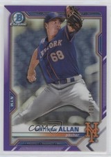 2021 Bowman Chrome Prospects Purple Refractor 201/250 Matthew Allan #BCP-211 7m3