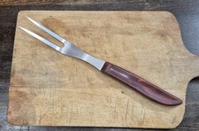 Set of 6 Vintage Acrylic Resin Handle Stainless Steel Dinner Forks in Box — listing 5