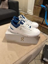 On The Roger Advantage White Cobalt Men's Size 8.5