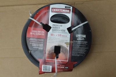 New Sears Craftsman USA NOS 50ft x 5/8'' Premium Rubber Hexagon Garden Hose 69602