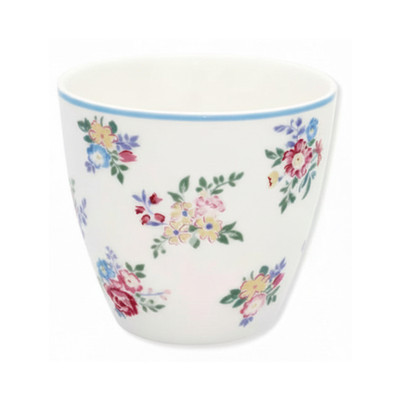 GreenGate Latte Becher Elena Petit Weiß
