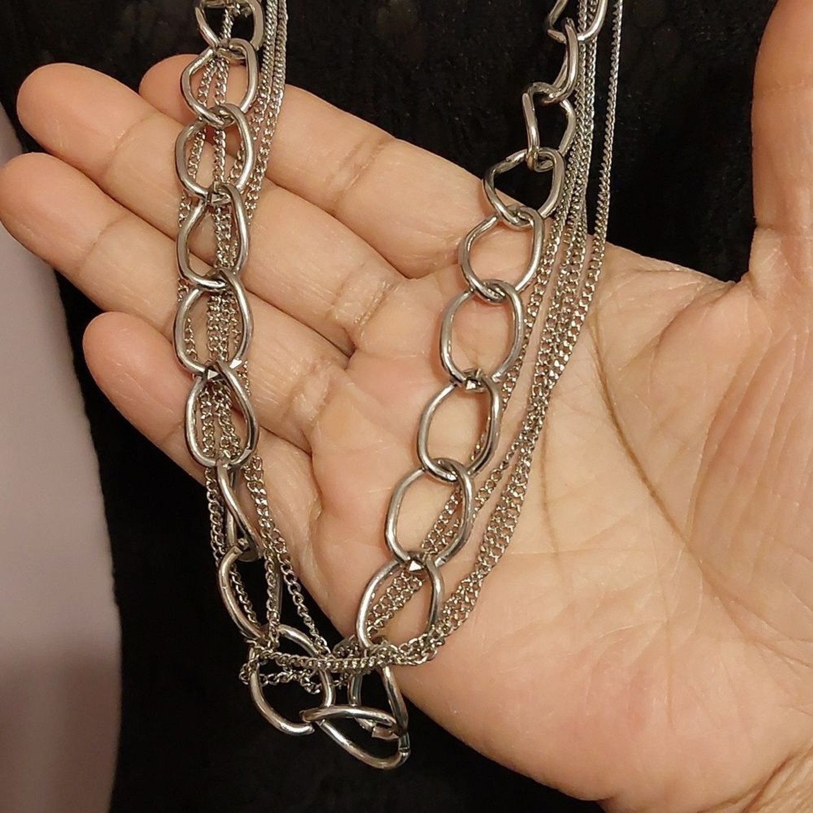 Rustic Boho Chic Multistrand Tribal Statement Lon… - image 4