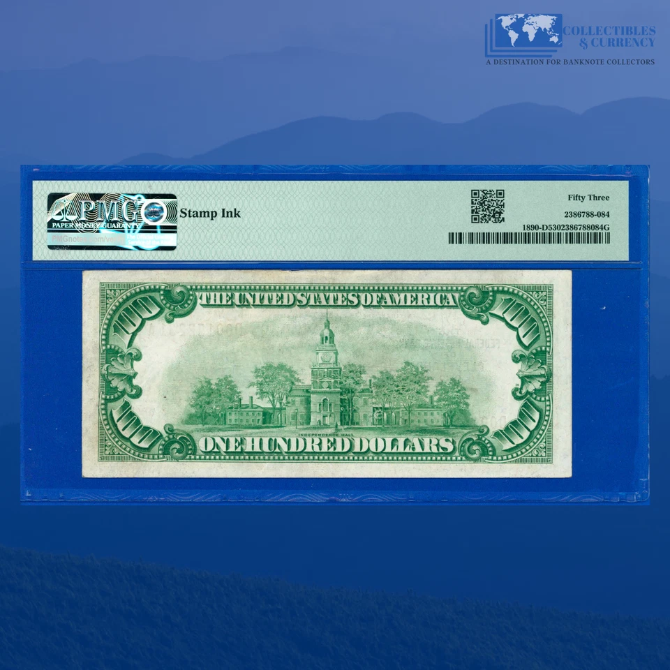 Fr.1890-D 1929 $100 One Hundred Dollars FRBN Cleveland, OH, PMG AU 53 #52231 - Image 2 of 3