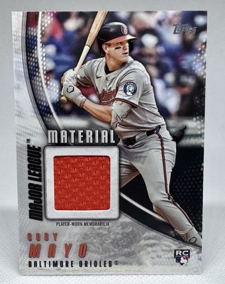 Coby Mayo RC #MLM-CMA 2025 Topps Major League Material Relic Player Worn Insert