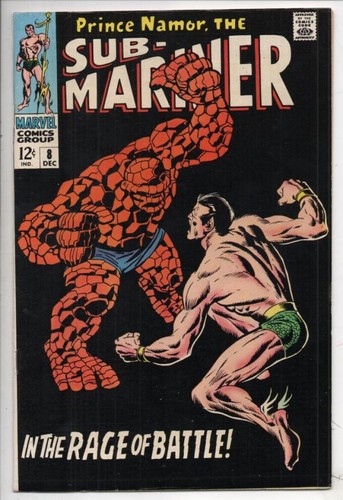SUB-MARINER #8, NM, Vs Thing, John Buscema,1968, more Marvel in store