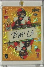 Kyle McCord 2024 Wild Card 5 Card Draw PRC Auto 1/1 Orange Rainbow Scope Mirror