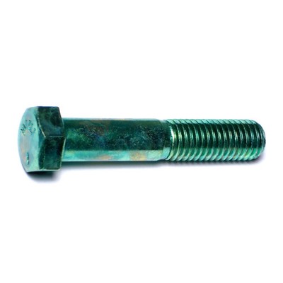 1/2''-13 x 8'' Green Rinsed Zinc Grade 5 Hex Cap Screws (22 pcs.)