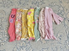 Newborn Girls Lot Of 7 Zip Sleeper Pajamas Footies Floral Gerber Carters Huggies