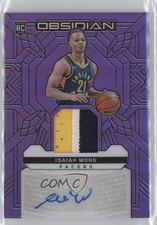 2023-24 Panini Obsidian Electric Etch Purple Flood 22/49 Isaiah Wong Auto 0j5i