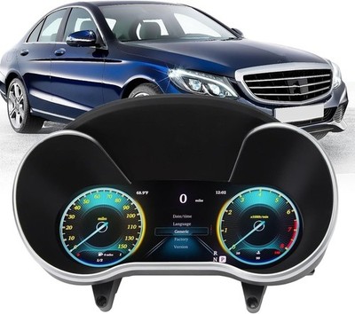LCD Digital Cluster Fits for C-Class W205 2015-2018 Virtual Cockpit Speedometer