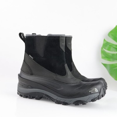 The North Face Mens Chilkat III Boot Size 12 Waterproof Black Winter Snow PullOn