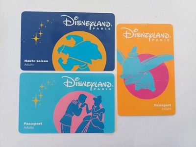 3 Euro Pass Disney Disneyland Herkules Aschenputtel Dumbo Verse ISRA 98 TTB