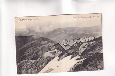 G909) Ansichtskarte AK SCHNEEBERG - Hotel HOCHSCHNEEBERG alt Postcard