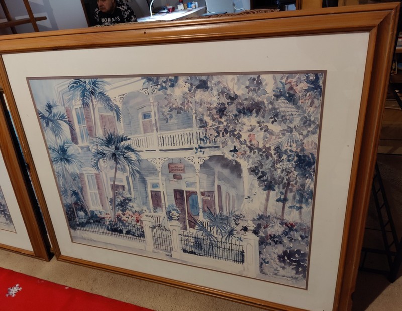French Quarter Wall Art Framed And Matted