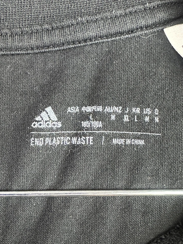 Adidas Sportswear Future Icons Metallic T-shirt Mens Large Black Gold II346 - image 3 of 4