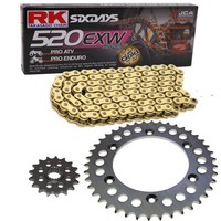 Kettensatz KTM Duke II 640 98-02 Kette RK GB 520 EXW 108 Offen Gold 17/38