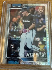2026 Topps Jakob Marsee #37 Rookie Card RC Glitter Foil Miami Marlins