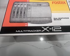 Fostex X-12 Multitracker Cassette Tape Recorder Box Manual AC Adaptor Open Box
