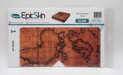 GW92ac PS4 Slim Skin - Design Aufkleber Atlas PS4 Neu & OVP