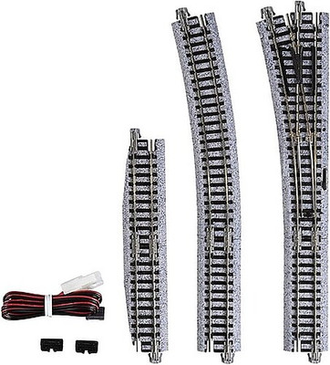 Kato #4 Electric (Remote) Turnout Unitrack Left Hand - N Scale Nickel Silver