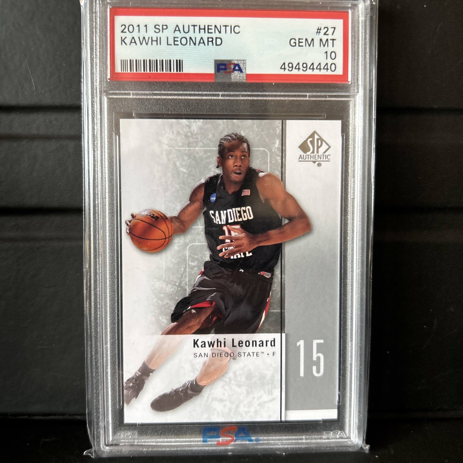 2011 SP AUTHENTIC KAWHI LEONARD ROOKIE PSA GEM MT 10