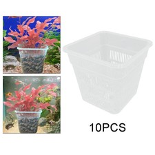 Aquarium Plant Holder Space Saving Turtle Tank Flower Pot for Fish Tank Pond