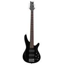 Glarry 44" Electric Bass Guitar 5 Strings H-H Pickup Right Handed With Carry Bag