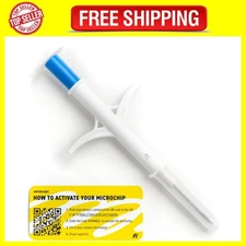 Microchip for Dogs - 1-Pack - Free Lifetime Registration - Small, White