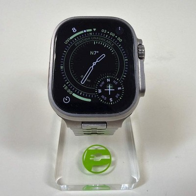 Unlocked Apple Watch Ultra 49MM Natural Titanium Natural Link Bracelet MQF53LL/A
