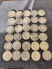 US 90% Silver Dimes- Lot (30) 2 Barber 18 Mercury  & 10 Roosevelt PDS Mint