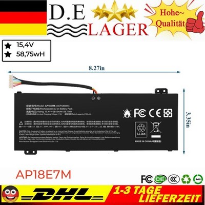 AP18E8M AP18E7M Akku für ACER NITRO5 AN515 AN517 AN715 AN517-51 58.75Wh