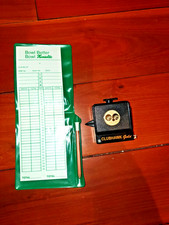 Henselite Score card holder + club hawk Bowls Measure