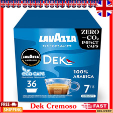 Lavazza A Modo Mio Dek Cremoso Decaf Espresso Coffee Pods 36 Capsules Arabica