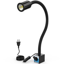Led Magnetic Work Light 1200lumens 19.5in Flexible Gooseneck Work Lamp With ...