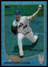 2013 Topps #250 Jonathon Niese Silver Slate Blue Sparkle New York Mets NM+