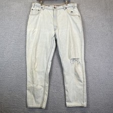 Levi's 545 Loose Fit Jeans Men's 40x30 90s Light Wash Distressed Vintage USA