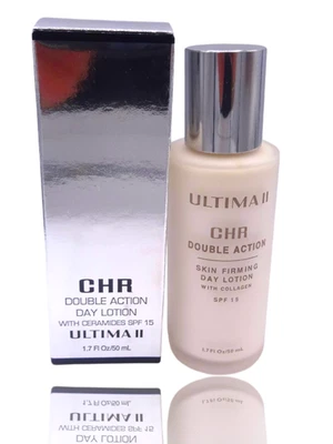 Ultima II CHR Double Action Day Lotion With Ceramides Spf 15 1.7 oz New Boxed